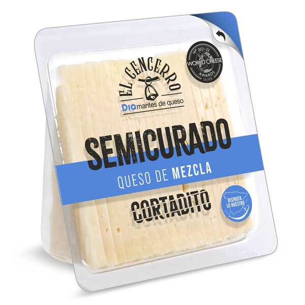 Queso Semicurado Cortado Dia El Cencerro Cuña 250 Gr.
