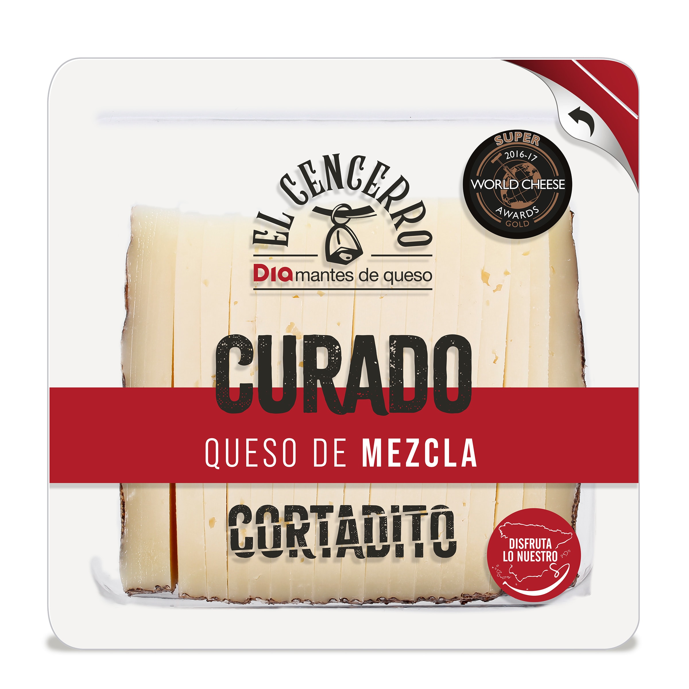 Queso curado cortado Dia El Cencerro 250 g