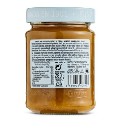 Mermelada de ciruela extra sin azúcares añadidos Helios frasco 280 g-1 Mermelada de ciruela extra sin azúcares añadidos Helios frasco 280 g-1