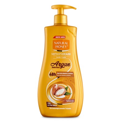 Loción corporal reparadora elixir de argán Natural Honey botella 600 ml-0 Loción corporal reparadora elixir de argán Natural Honey botella 600 ml-0