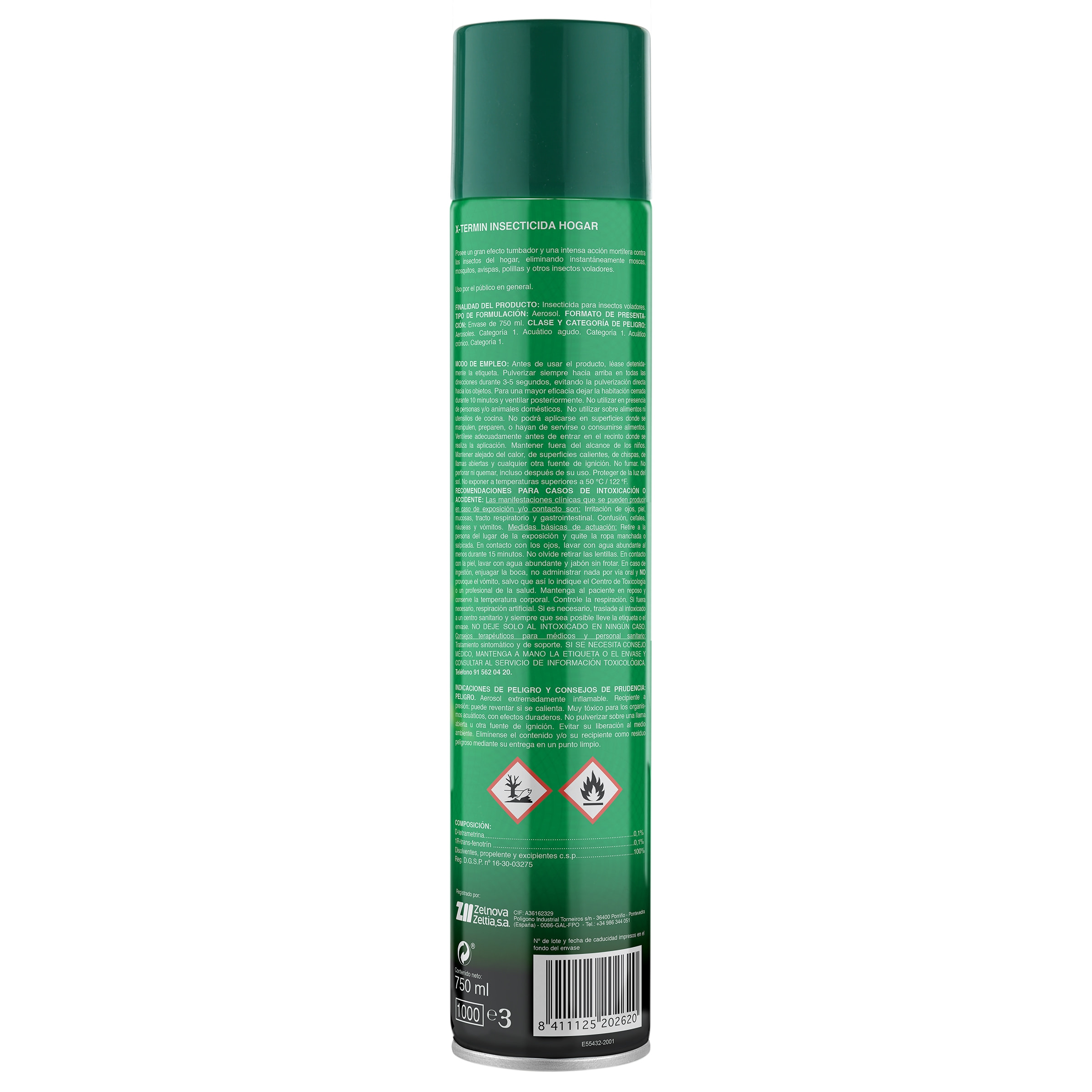 Insecticida para el hogar Xtermin 750 ml