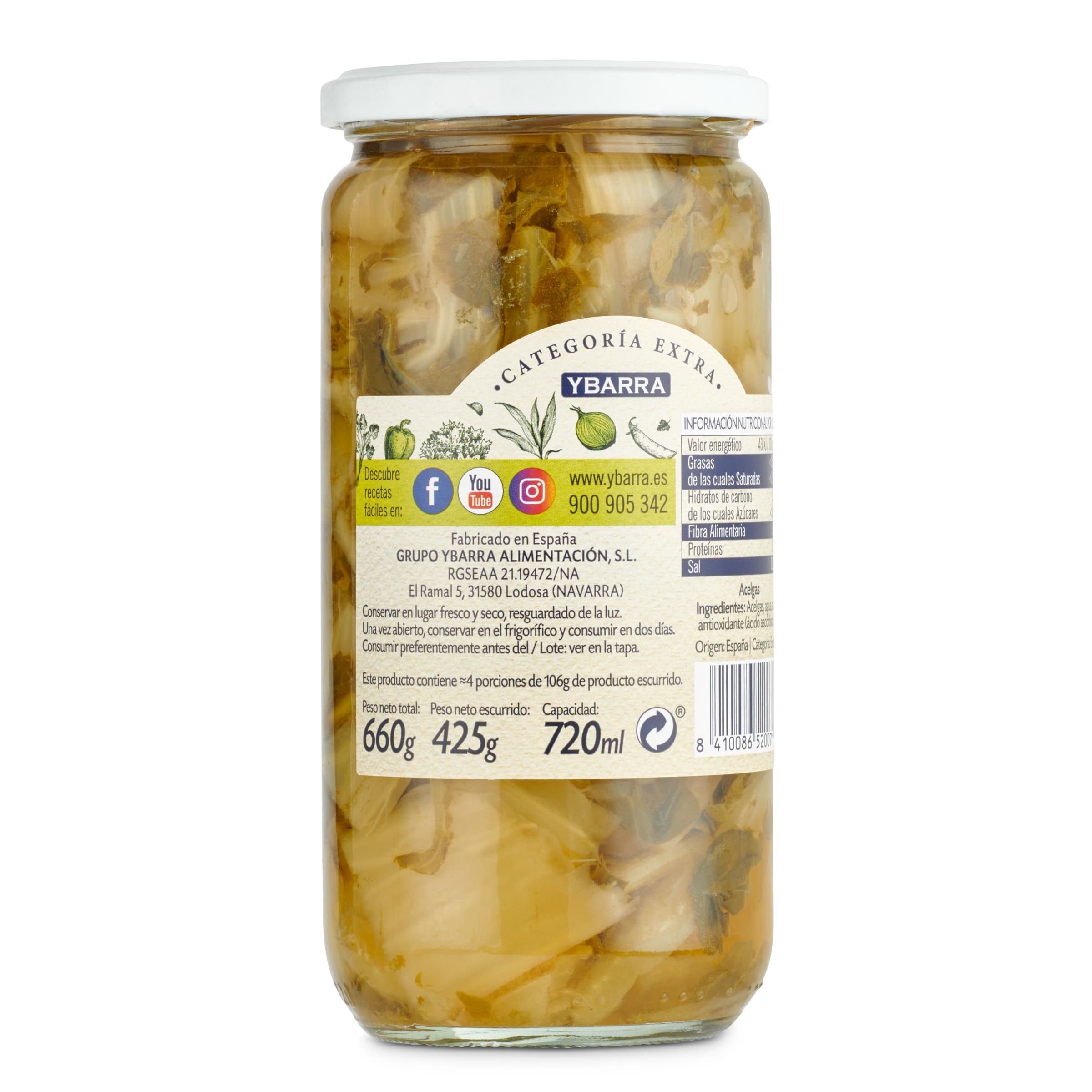 Acelgas Ybarra 425 g