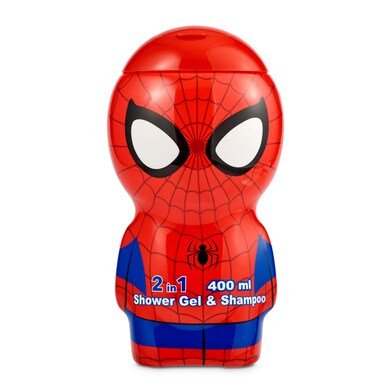 Gel de ducha y champú Spiderman botella 400 ml-0 Gel de ducha y champú Spiderman botella 400 ml-0