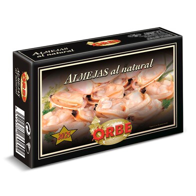 Almejas al natural Orbe estuche 63 g-0 Almejas al natural Orbe estuche 63 g-0