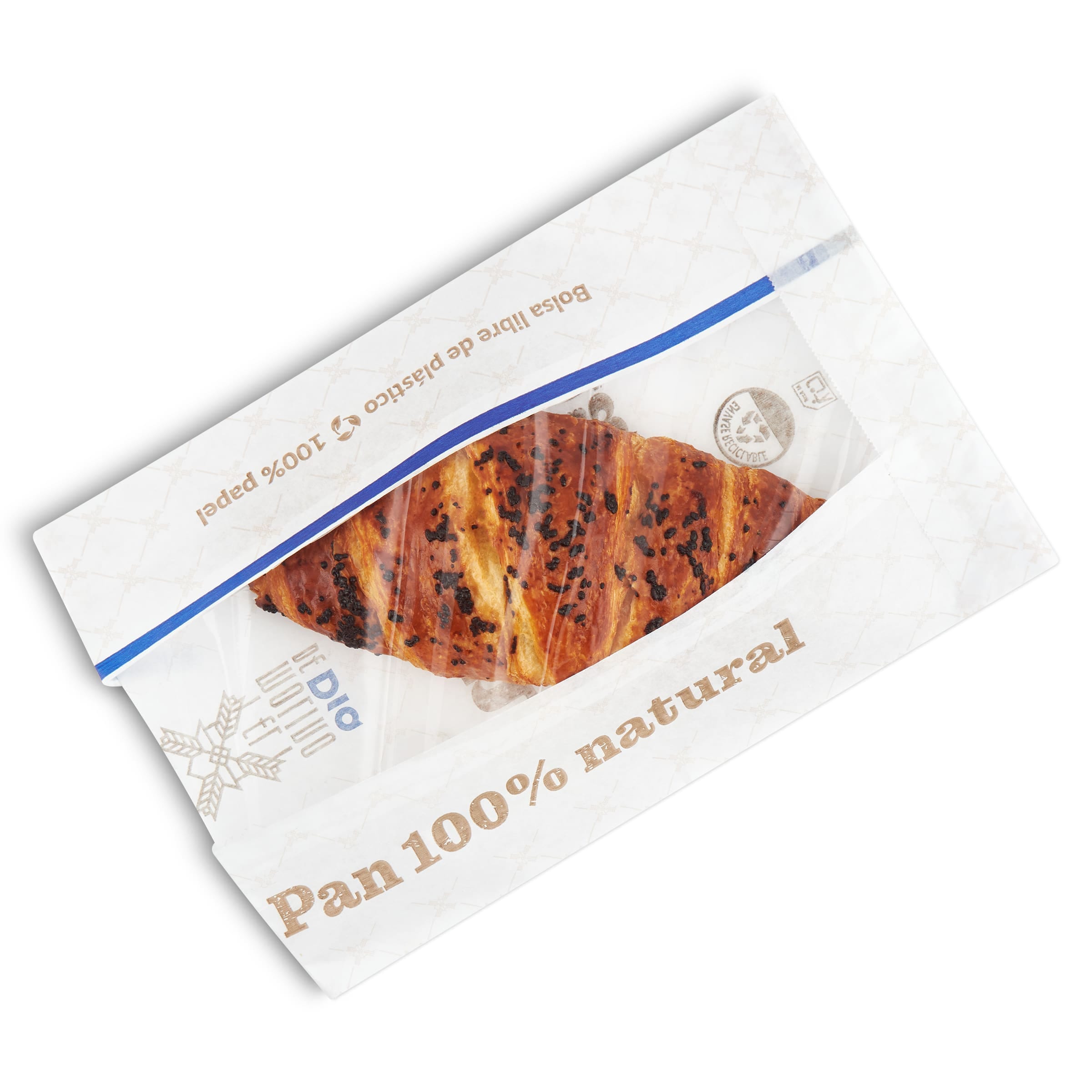 Croissant relleno de cacao y avellanas El Molino de Dia 81 g