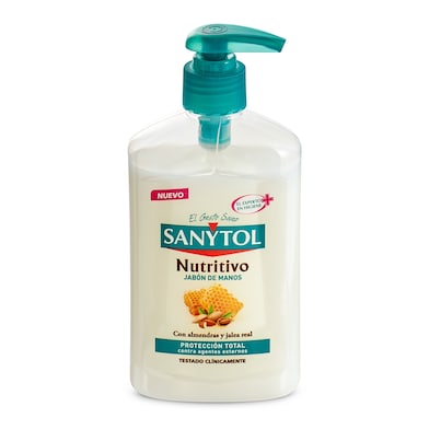 Jabón de manos líquido nutritivo Sanytol botella 250 ml-0