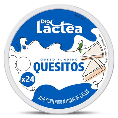 Queso fundido en porciones Dia Láctea caja 375 g-0