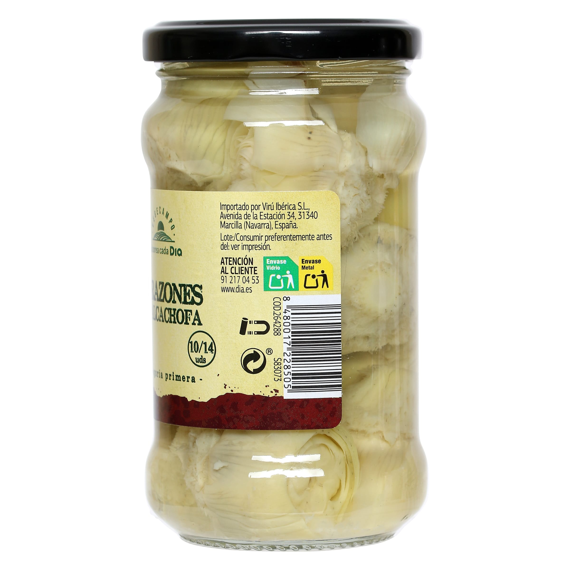 Corazones de alcachofas Dia Vegecampo 165 g