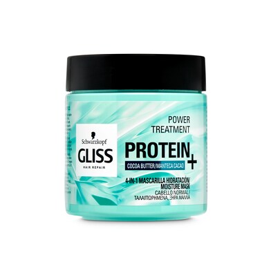 Mascarilla hidratante protein 4 en 1 cabello normal Gliss bote 400 ml-0 Mascarilla hidratante protein 4 en 1 cabello normal Gliss bote 400 ml-0