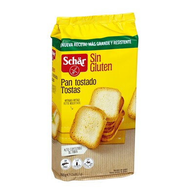 Pan tostado sin gluten Dr. Schar bolsa 260 g-0 Pan tostado sin gluten Dr. Schar bolsa 260 g-0