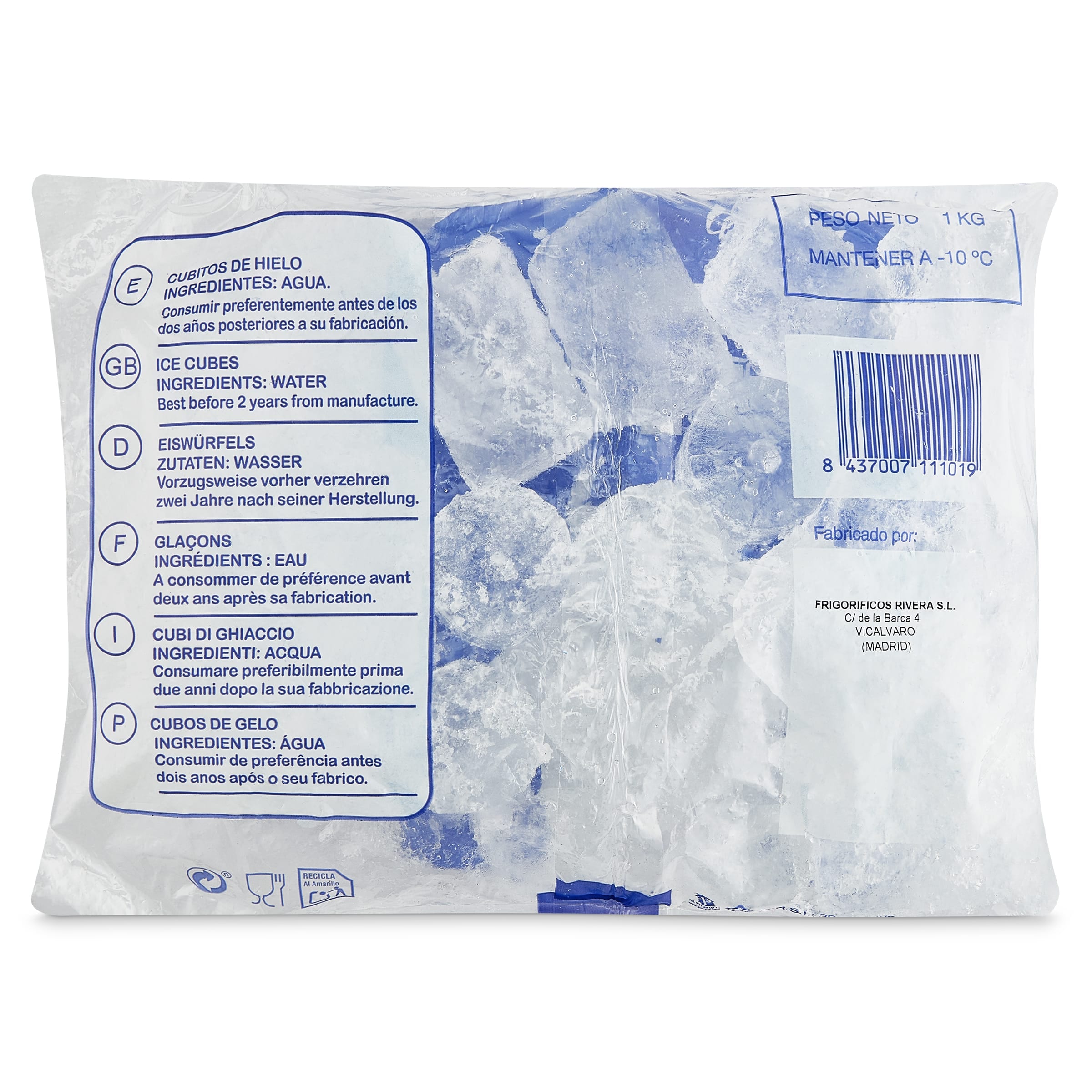 Cubitos de hielo 1 kg