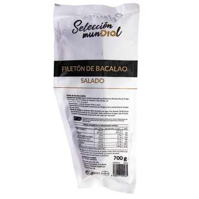Filetón de bacalao salado MSC Selección Mundial de Dia bolsa 700 g-1 Filetón de bacalao salado MSC Selección Mundial de Dia bolsa 700 g-1