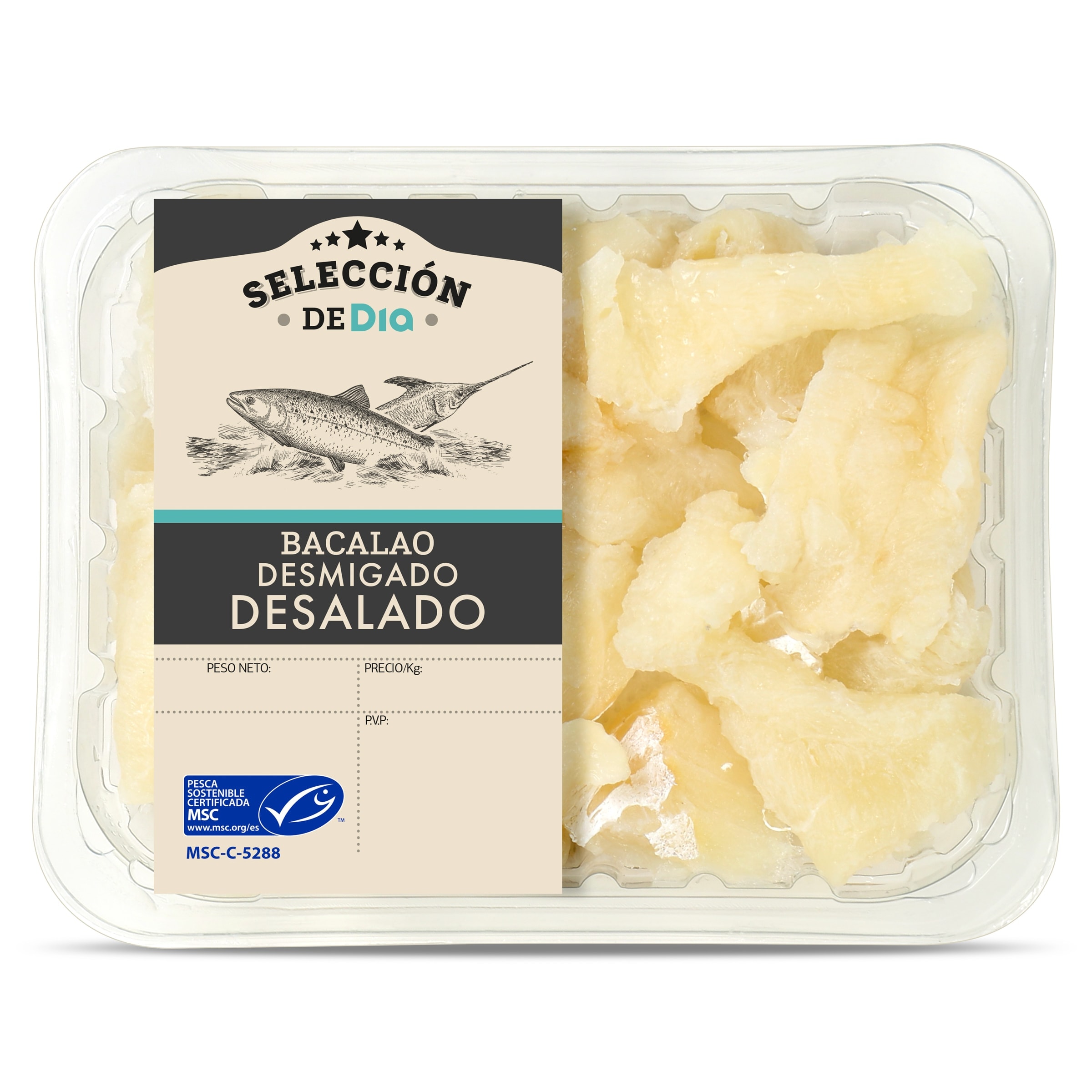 Bacalao desmigado desalado MSC Selección de Dia 250 g