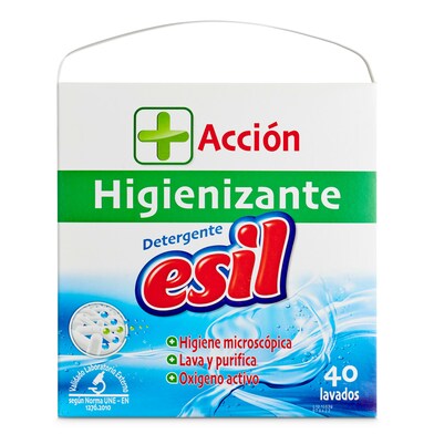 Detergente máquina higienizante en polvo Esil caja 40 lavados-0 Detergente máquina higienizante en polvo Esil caja 40 lavados-0