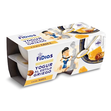 Yogur griego con miel Fidias pack 4 x 125 g-0