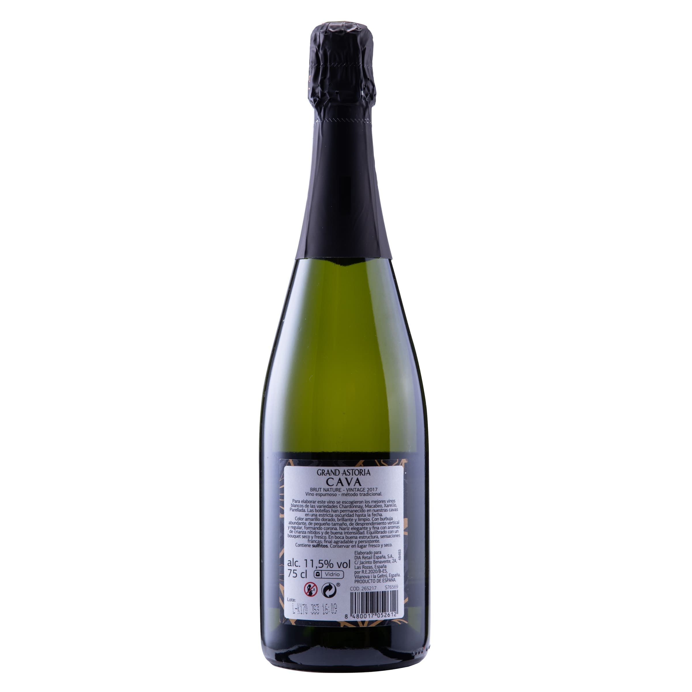 Cava reserva brut nature Grand Astoria 75 cl
