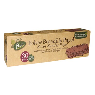 Bolsa de papel para bocadillos 1 unidad-0 Bolsa de papel para bocadillos 1 unidad-0