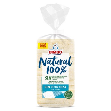 Pan de molde natural sin corteza Bimbo bolsa 450 g-0 Pan de molde natural sin corteza Bimbo bolsa 450 g-0