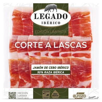 Jamón de cebo ibérico 50% raza ibérica Legado bandeja 80 g-0 Jamón de cebo ibérico 50% raza ibérica Legado bandeja 80 g-0