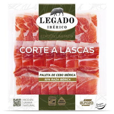 Paleta de cebo ibérico 50% raza ibérica Legado bandeja 90 g-0