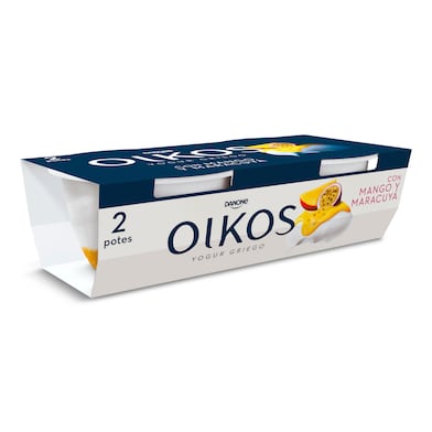 Yogur griego mango y maracuyá Oikos vaso 220 g-0
