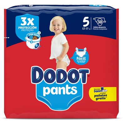 Pañales 12-17 kg talla 5 Dodot bolsa 30 unidades-1 Pañales 12-17 kg talla 5 Dodot bolsa 30 unidades-1
