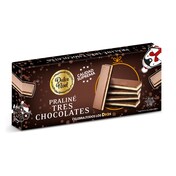 Turrón de tres chocolates Dulce Noel caja 150 g