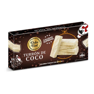Turrón de coco Dulce Noel Dia caja 150 g-0 Turrón de coco Dulce Noel Dia caja 150 g-0
