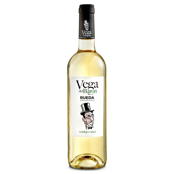 Vino Blanco Do Rueda Vega del Baron Botella 75 Cl.