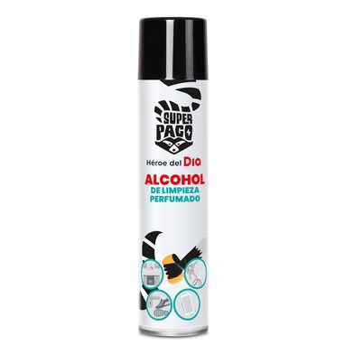 Alcohol de limpieza perfumado SUPER PACO SPRAY 300 ML-1 Alcohol de limpieza perfumado SUPER PACO SPRAY 300 ML-1