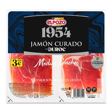 Jamón curado Elpozo 1954 bandeja 2 x 80 g-0