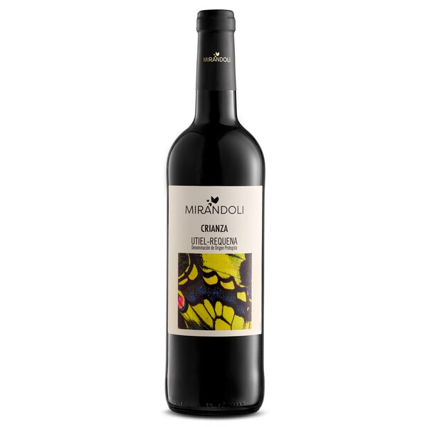 Vino Tinto Crianza DO Utiel Requena Mirandoli Botella 75 Cl.