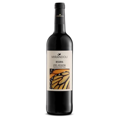 Vino tinto reserva D.O. Utiel Requena Mirandoli botella 75 cl-0 Vino tinto reserva D.O. Utiel Requena Mirandoli botella 75 cl-0