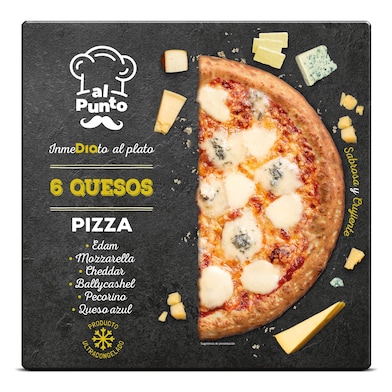 Pizza 6 quesos Al Punto caja 470 g-1