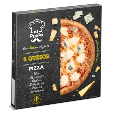 Pizza 6 quesos Al Punto caja 470 g-0