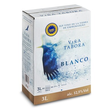 Vino blanco IGP de Extremadura Viña Tabora baginbox 3 l-0 Vino blanco IGP de Extremadura Viña Tabora baginbox 3 l-0