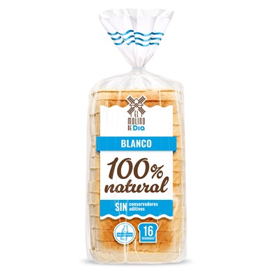 Pan de molde blanco El molino de Dia bolsa 460 g-0