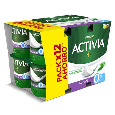 Bífidus natural desnatado Activia pack 12 x 120 g-0 Bífidus natural desnatado Activia pack 12 x 120 g-0