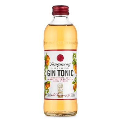 Preparado de ginebra & tónica flor de sevilla Tanqueray botella 27.5 cl-0 Preparado de ginebra & tónica flor de sevilla Tanqueray botella 27.5 cl-0
