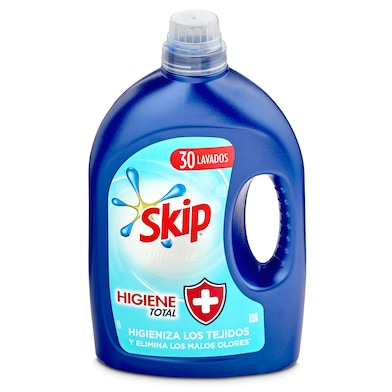 Detergente máquina líquido higiene total Skip botella 30 lavados-0