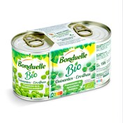 Guisantes bio Bonduelle lata 2 x 130 g