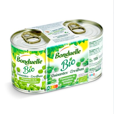 Guisantes bio Bonduelle lata 2 x 130 g-0