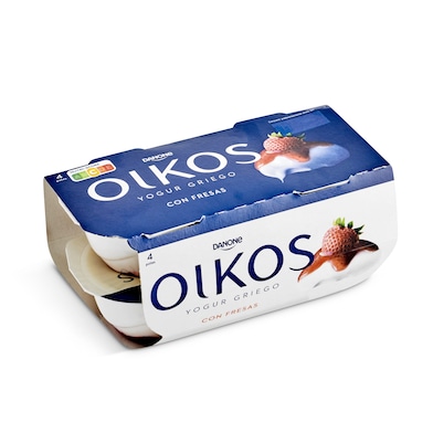 Yogur griego con fresas Oikos pack 4 x 110 g-0