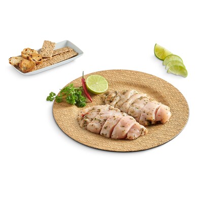 Medallón de pollo finas hierbas bandeja 450 g aprox.-0 Medallón de pollo finas hierbas bandeja 450 g aprox.-0