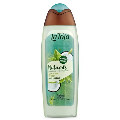 Gel de ducha agua de coco y té verde La toja botella 550 ml-0