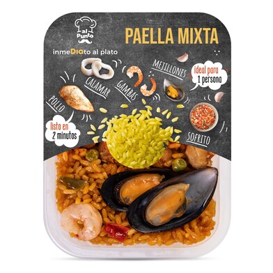 Paella mixta Al Punto Dia bandeja 320 g-0 Paella mixta Al Punto Dia bandeja 320 g-0