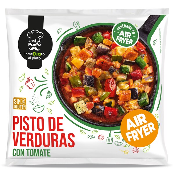 Pisto de Verduras con Tomate Dia Al Punto Bolsa 450 Gr.