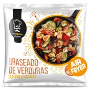 Braseado de verduras con pollo asado Al Punto Dia bolsa 400 g