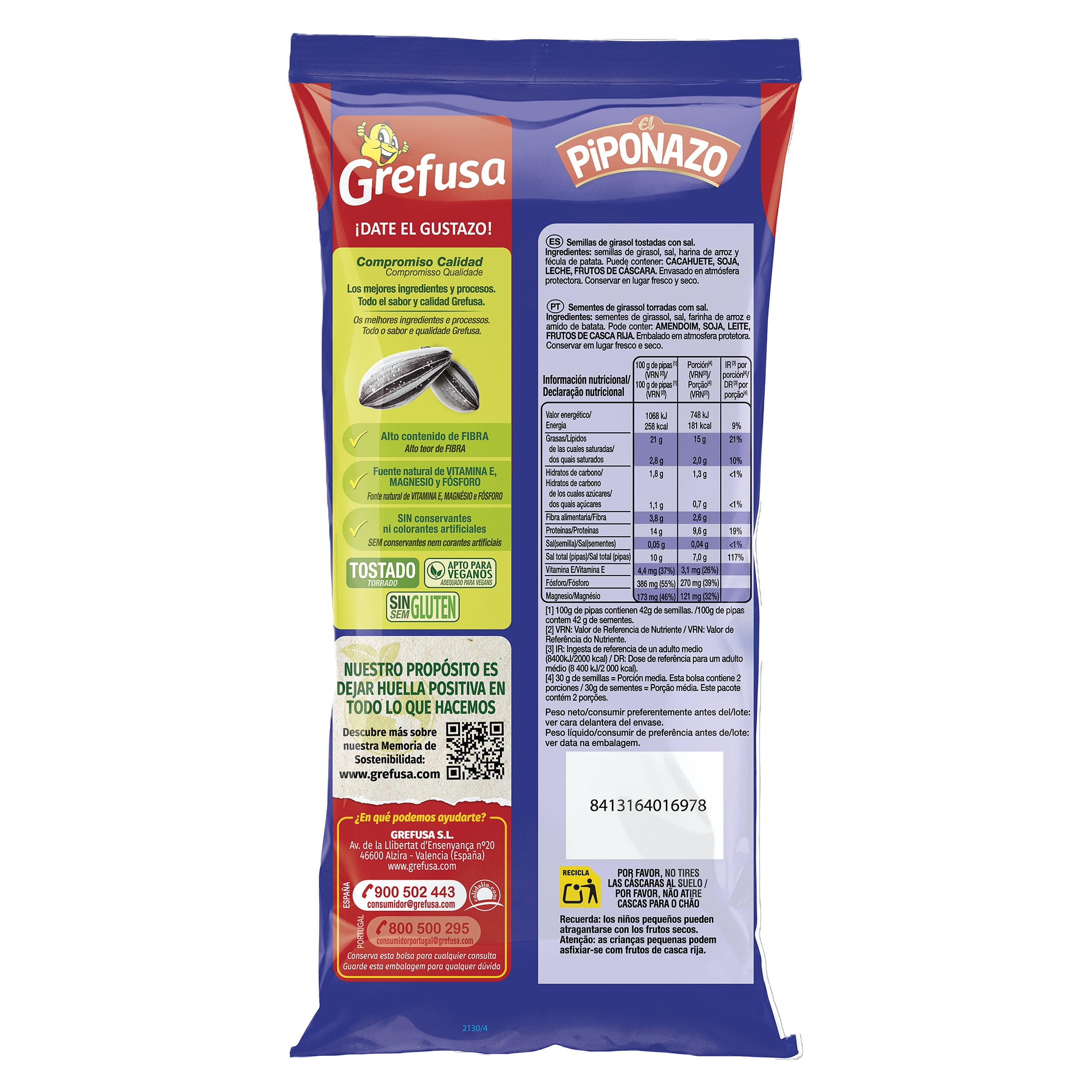 Pipas Grefusa Piponazo 119 g