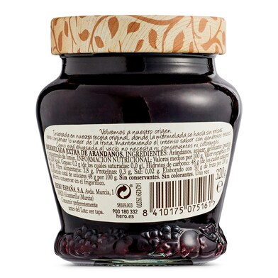 Mermelada extra con trozos de arándanos 1886 Hero frasco 320 g-1 Mermelada extra con trozos de arándanos 1886 Hero frasco 320 g-1